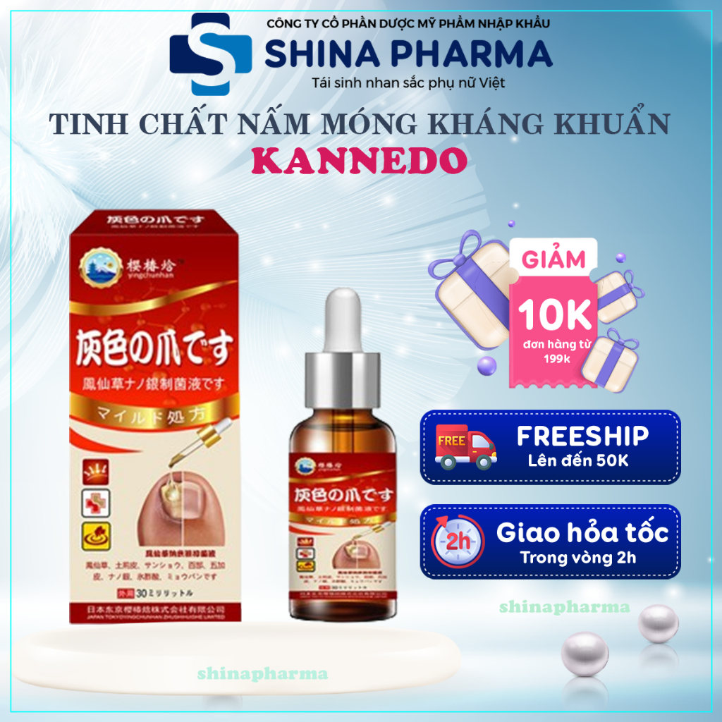 Tinh Chất Dứt Điểm Nấm Móng Thối Móng Kannedo Nhật Bản 30ml - Kháng Khuẩn, Phục Hồi Mô Móng Kannedo