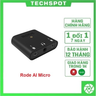Bộ kết nối rode ai-micro hỗ trợ 2 đầu vào trs/trrs | hàng chính hãng | bảo hành 12 tháng