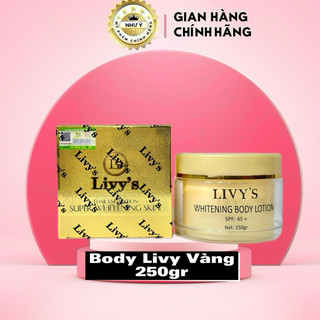 Kem Dưỡng Trắng Da Body Livy Vàng