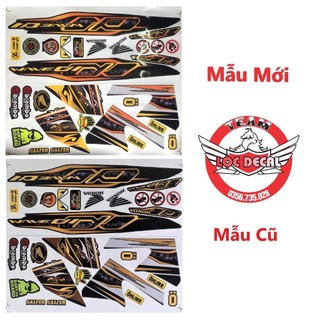 [TOP 1] Tem Rời Wave 50cc,100cc Đen Vàng Mẫu Mới (2006-2016)- Ảnh Thật