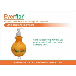 Wax giữ nếp tóc uốn Everflor 250ml
