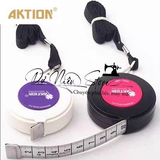 Thước dây cuộn loại tốt Aktion loại lớn có dây đeo dài 150cm đủ màu.