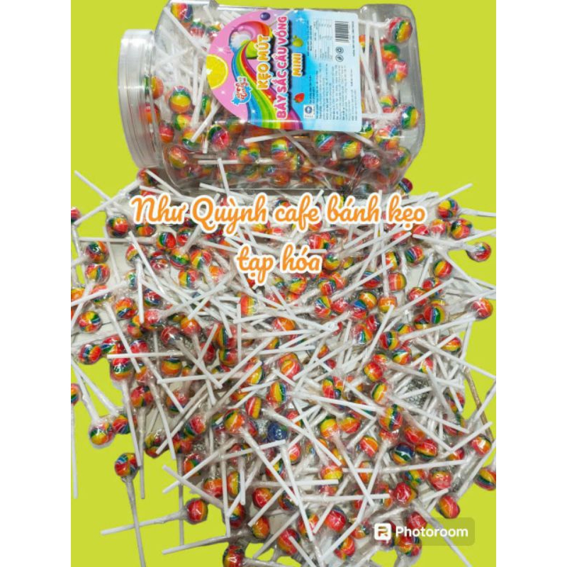 HÀNG VỀ (hàng Việt Nam) SỈ HỘP 200 CÂY KẸO 🍭 MÚT 🌈 CẦU VỒNG MINI