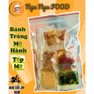 Bánh tráng phơi Sương ( Muối + sate + hành phi + mở hành + tốp mỡ