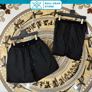 Quần shorts nam lờ vê in viền logo nổi siêu đẹp - quần đùi nam nữ lờ vê cao cấp