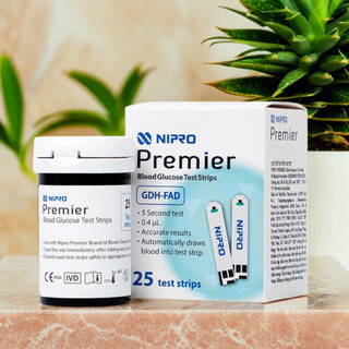 Que thử đường huyết Nipro Premier - Hộp 25 que