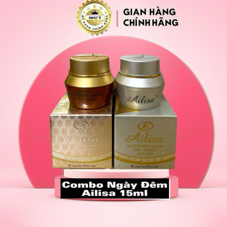 Combo kem ailisa ngày đêm hongkong trắng da mờ thâm sạm