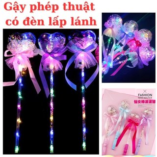 Đồ chơi gậy phép thuật có đèn Led phát sáng gắn búp bê thiên thần có cánh cho bé gái