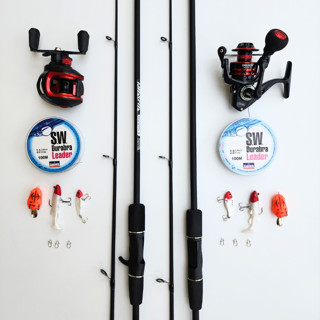 Combo Cần Lure Sói Đen, Cần Sói Đen, Cần Câu Lure Giá Rẻ, Cần Lua, Cần Câu Lure Máy Đứng, Cần Câu Lure Máy Ngang-BF