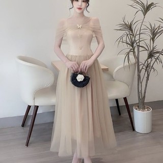 Váy trễ vai tiệc 3 ly ngực