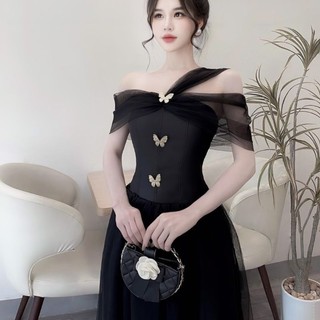 Váy trễ vai tiệc 3 ly ngực
