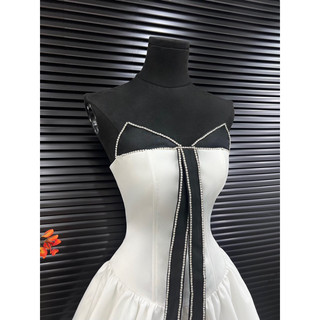 👗ĐẦM XOÈ CÚP NHỌN PHỐI KẾT ĐÁ <ảnh thật ở cuối>