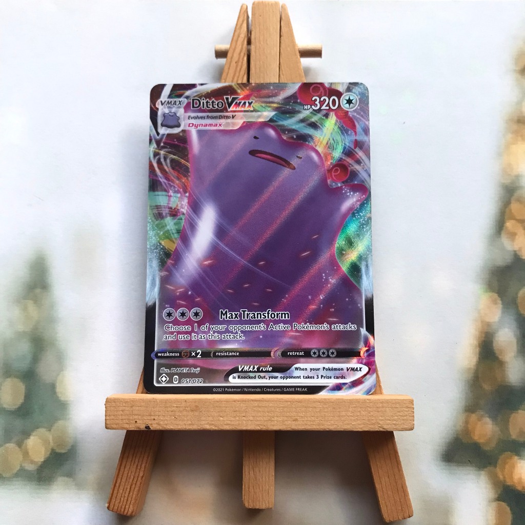 Thẻ hình Pokemon Ditto VMAX 051/072 - Lá bài lẻ Sword & Shield: Shining Fates Ultra Rare tiếng Anh