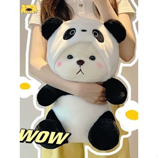  Gấu bông Lena cosplay gấu trúc mắt đen - thú nhồi bông Lena Panda dễ thương hàng loại 1 đủ size 28-35-45-60cm 