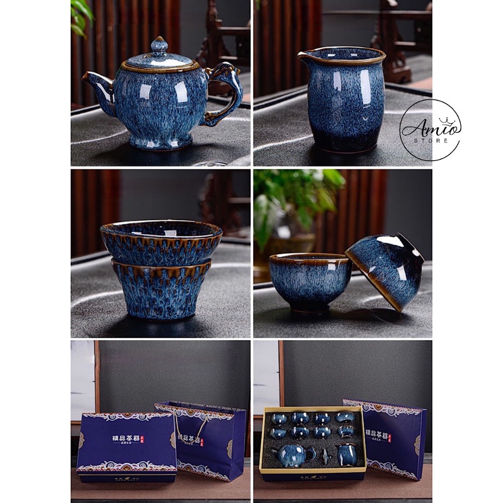 Bộ Ấm Chén Uống Trà Phòng Khách Sang Trọng, Bộ Ấm Chén Pha Trà Chè Cao Cấp | BigBuy360 - bigbuy360.vn