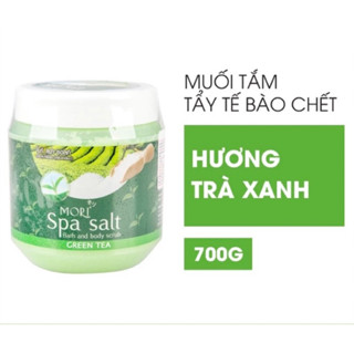 Muối Tắm Tẩy Tế Bào Chết chiết xuất Trà Xanh Mori Spa Salt Bath & Body Scrub 700g