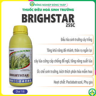 Thuốc điều hòa sinh trưởng - BRIGHSTAR 25SC - Paclobutrazol chai 1 lít