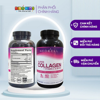 Viên Uống Super Collagen Neocell +C 6000 Mg type 1 - 3 Neocell collagen