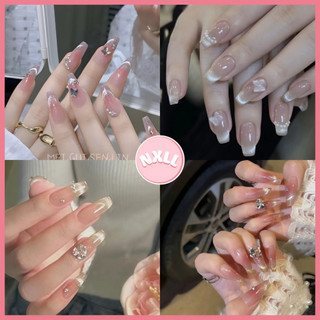 Móng Tay Giả Mắt Mèo, Nail Box Móng Giả Thiết Kế Đính Đá Sang Trọng
