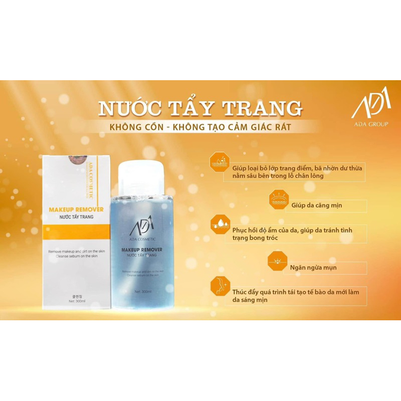 Nước tẩy trang ADA- ADA group- Nước tẩy trang tất cả các loại da