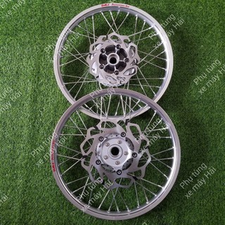 Bánh Căm EXCITER 150 Đùm Bạc Căm Mạ CROM Niềng NhômThái Kèm Đĩa Trước Sau Lắp Như ZIN HTH96 MSPX 27
