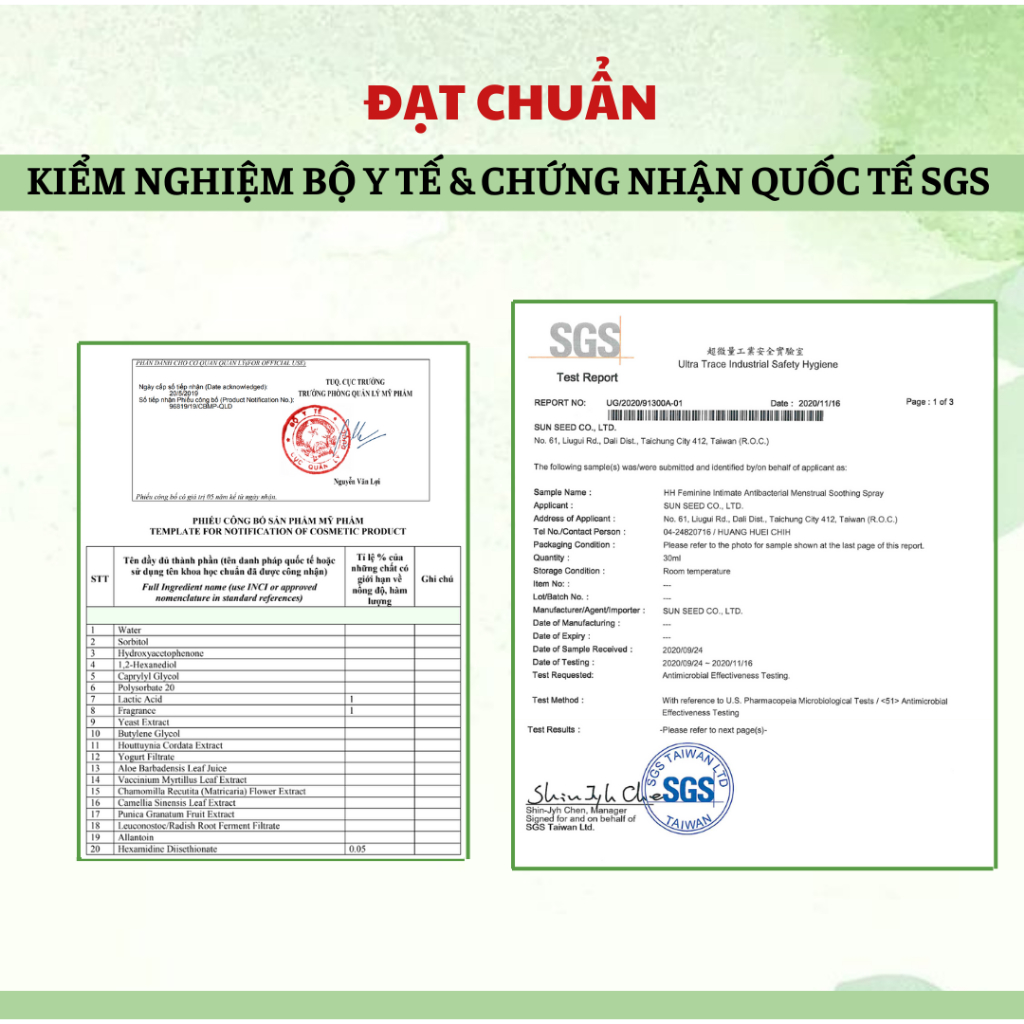 Xịt Phụ Khoa HH 50ml Chiết Xuất Thảo Mộc, Kháng Khuẩn Ngăn Mùi Hiệu Quả, Hương Thơm Dịu Nhẹ Dễ Chịu, Chai cầm tiện lợi