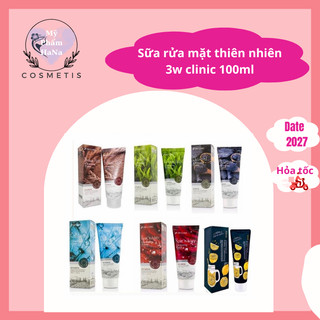 Sữa rửa mặt làm trắng da 3w clinic Cleansing Foam ngăn ngừa lão hoá sạch mụn 100ml