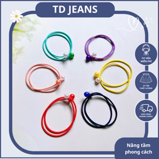 QUA TANG cho khách mua hàng Quần Jeans Nữ TD Jeans Quần Bò Lưng Cao Chất Vải Dày Dặn