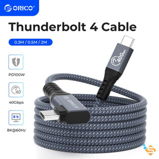 Cáp Thunderbolt 4 ORICO USB 4 Type C 40Gbps Sạc PD 100W UHD 8K  @60Hz Cho Macbook Laptop Mac Minii