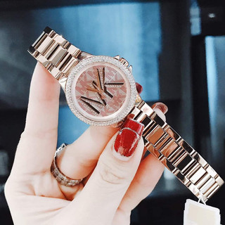 [Chính Hãng 100%]Đồng Hồ Nữ Michael Kors MK7197 (7197) Máy Quartz (Pin) Kính Sapphiare Dây Kim Loại Rose Siz 34 Full Box