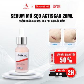 Serum Actiscar Xóa Mờ Sẹo Lồi To, Sẹo Phì Đại, Hỗ Trợ Làm Mềm Sẹo, Phẳng Sẹo Và Giảm Thâm 20ml