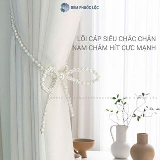 Dây Buộc Rèm Nam Châm Tiện Lợi - Dây Vén Rèm Ngọc Trai Nhân Tạo Đơn Giản Sang Trọng Và Tinh Tế
