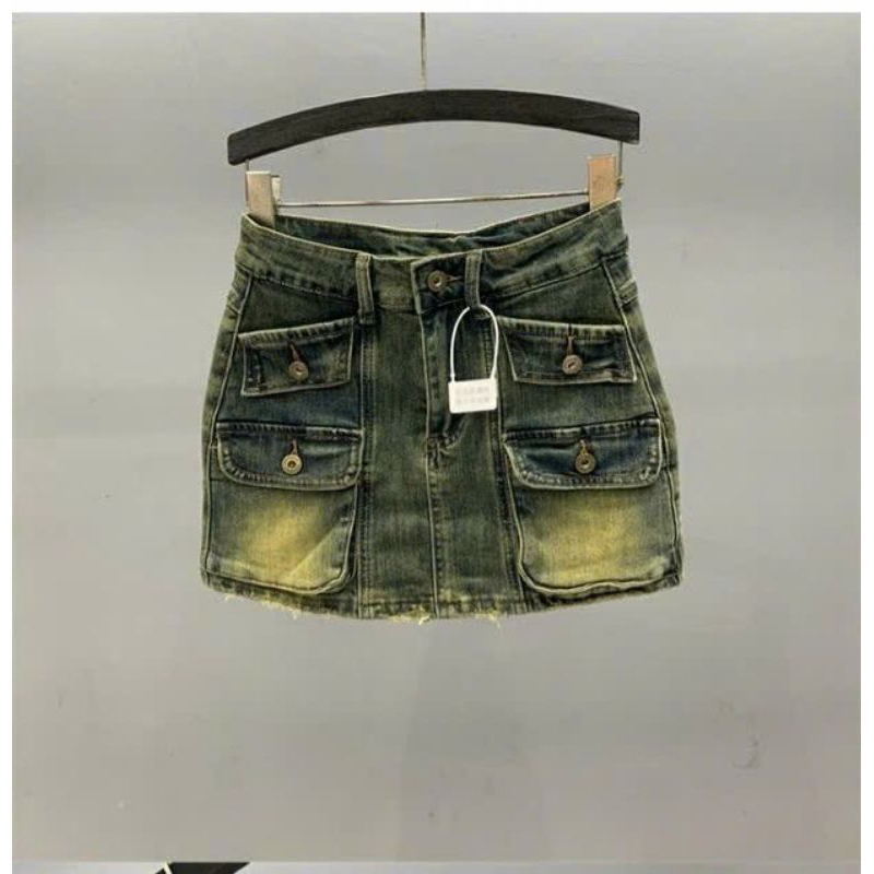 [Bigsize 60_90kg] Quần váy jean mã 521