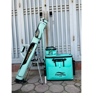 Bao đựng cần xanh nhã lam bao đựng cần câu