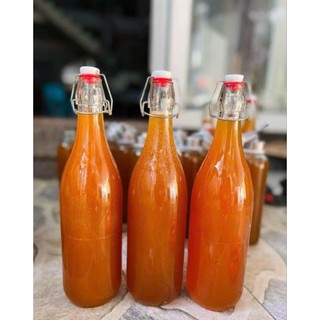 Chai thủy tinh nắp gài kín hơi 1000ML