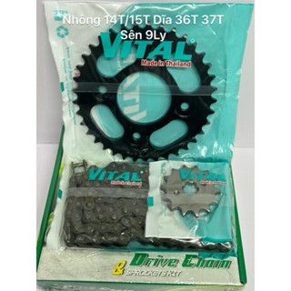 NSD Nhông Sên Dĩa VITAL Cho Xe Wave RS Nhật, Wave anpha 110,Wave S110, Fu X ,Fu neo ,Cup 125 Dĩa 36/37/38
