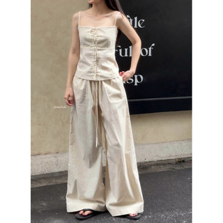 𝐁𝐋𝐀𝐍𝐂 𝐏𝐀𝐍𝐓𝐒 | 𝐦𝐢𝐫.𝐛𝐲𝐡𝐢 |Quần linen tưng lưng thun