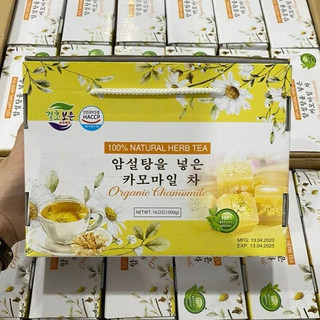 Hộp 1kg trà hoa cúc mật ong đường phèn hàn quốc n06 - beegin food shop