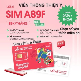 SIM 4G{chọn số đẹp miễn phí}Mobifone Local-Vinaphone -iTel