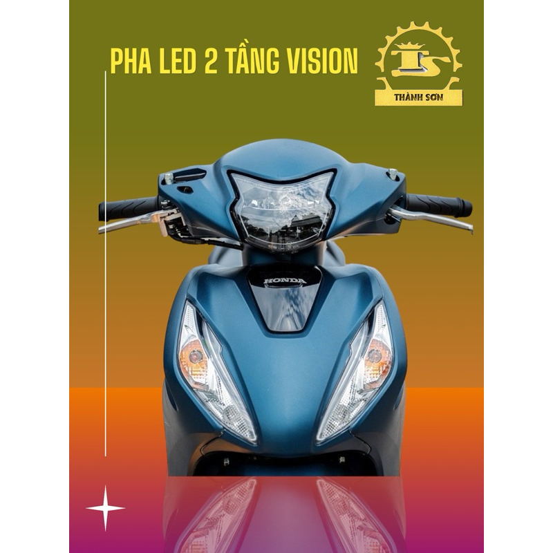 [Thành Sơn Center] Pha đèn led 2 tầng cho xe Vision 2021 (Hàng loại 1 - Siêu sáng - Bảo hành 12 tháng)