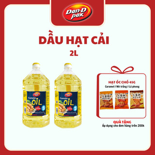 Dầu cải canola oil 2 lít Dan D Pak