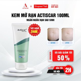 Kem Rạn Da Actiscar Stretch 100ml Làm Mờ Rạn Da Cho Bà Bầu, Sau Sinh Làm Đều Màu Da Thành Phần Thiên Nhiên Lành Tính