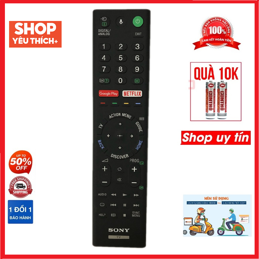 Điều khiển remote từ xa dùng cho tivi sony RMF-TX200P zin không giọng nói-đầu bấm tivi sony RMF-TX20