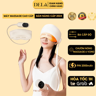  Máy mát xa đầu thiết bị hỗ trợ giấc ngủ DELADEP máy mát xa chườm nóng da đầu và mắt MSM03 