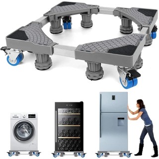 Chân đế máy giặt, tủ lạnh có bánh xe điều chỉnh kích thước linh hoạt 4 bánh 8 trụ - chính hãng