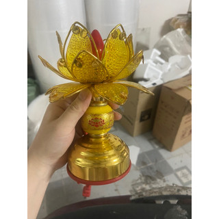 ĐÈN THỜ HOA SEN ( nhựa )