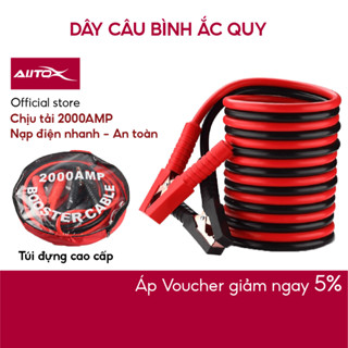 Dây câu bình ắc quy ô tô  cao cấp AutoX hàng loại 1 chịu tải 2000A và chịu nhiệt 70 độ C tải điện nhanh và an toàn