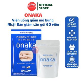 Viên uống giảm mỡ bụng Onaka Nhật Bản giảm cân gói 60 viên
