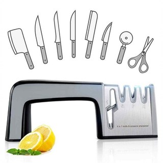 Dụng cụ mài dao kéo 4 cấp độ cầm tay, mài dao nhanh bén siêu tiện lợi - Chính Hãng Mkstar