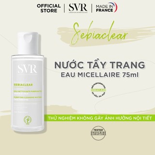 Nước làm sạch da, tẩy trang và giúp loại bỏ dầu cho da SVR SEBIACLEAR EAU MICELLAIRE 75ml